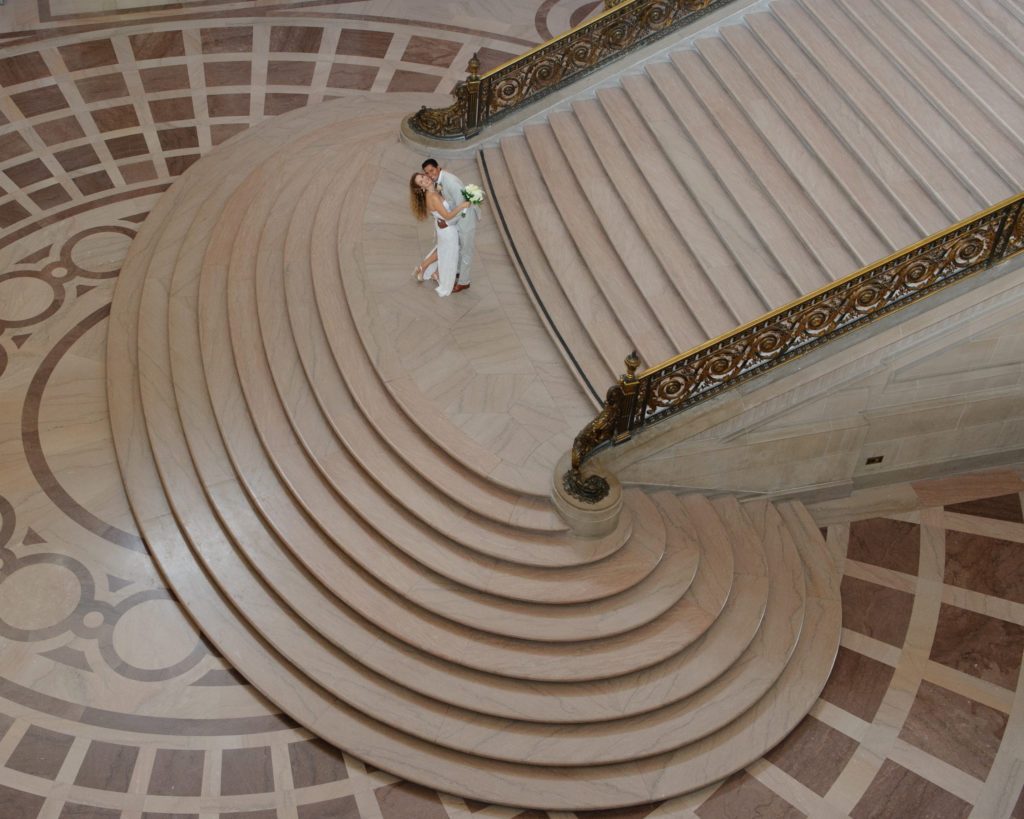 City Hall Staircase shot from above