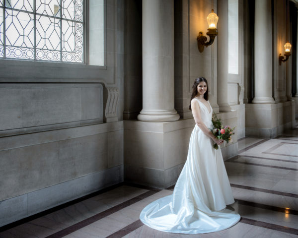 Elegant Bride at San Francisco City Hall