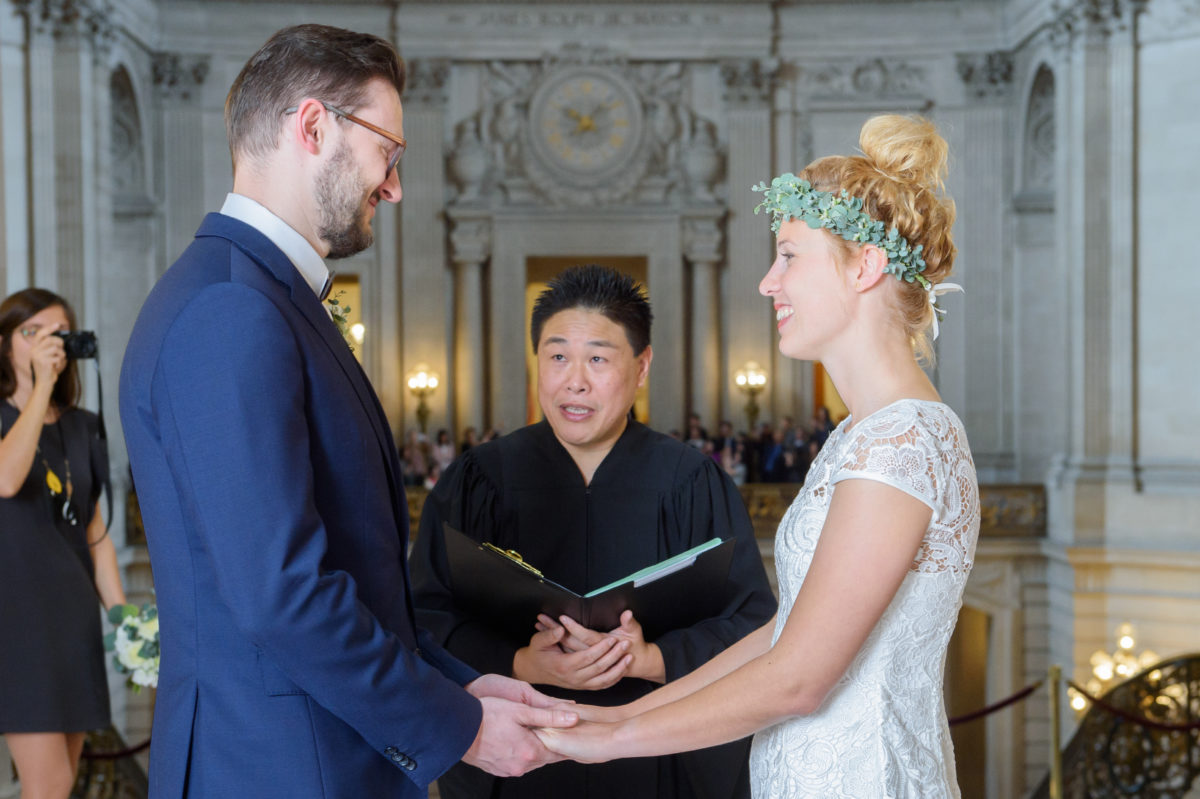 Candid city hall ceremony image