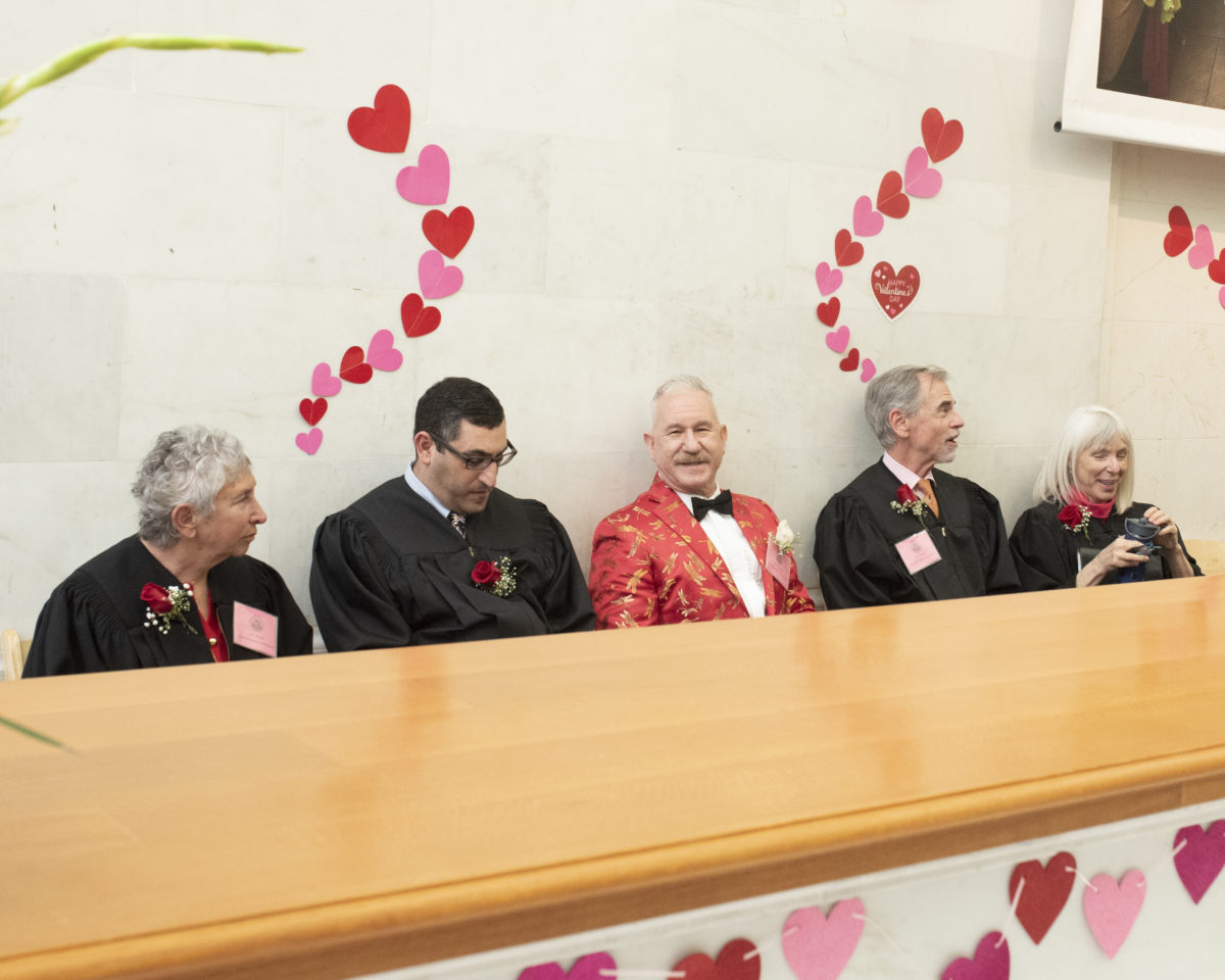 Valentines Officiants waiting their turn