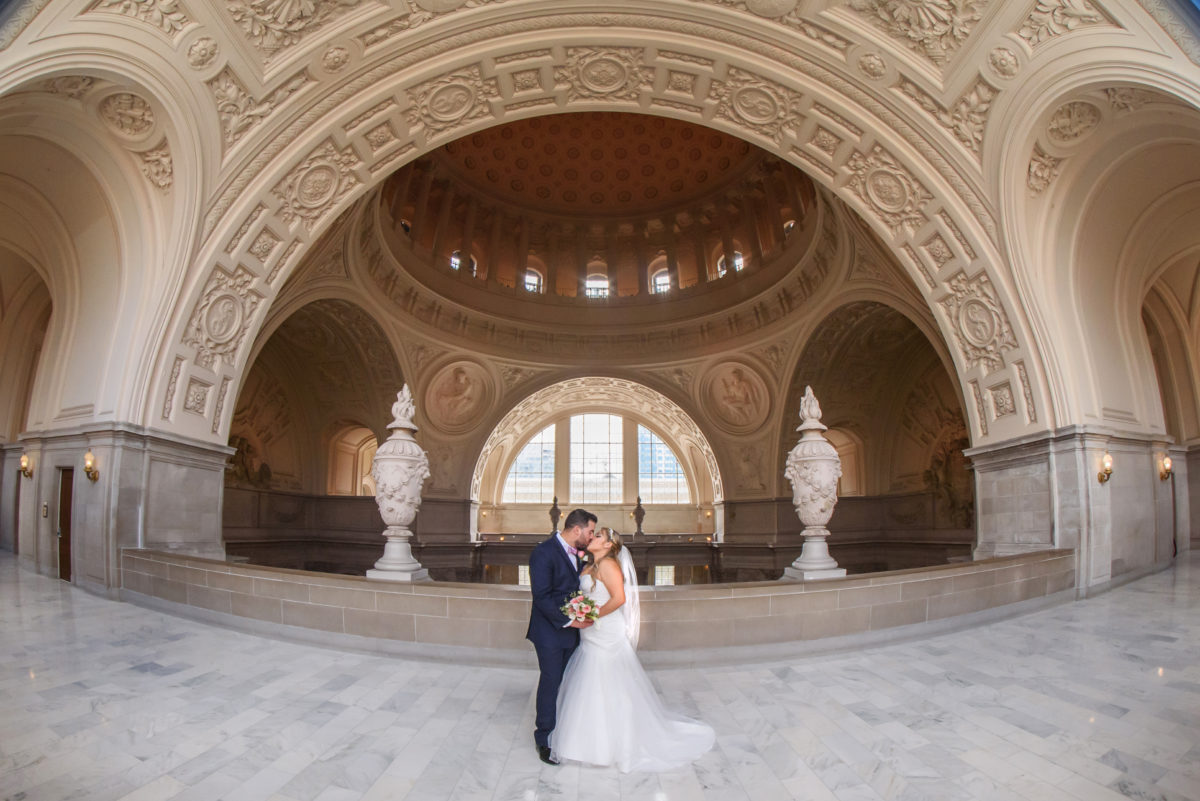 San Francisco Wedding Photography on the 4th floor of city hall