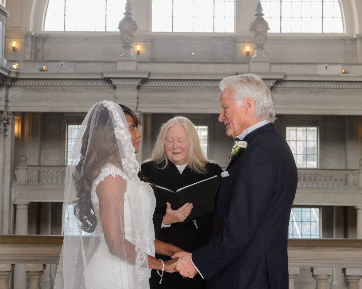 3rd Floor Ceremony with private officiant at San Francisco city hall