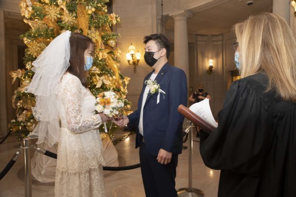 Civil Ceremony with masks on