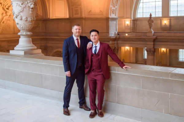 Nice colors for City Hall Wedding attire
