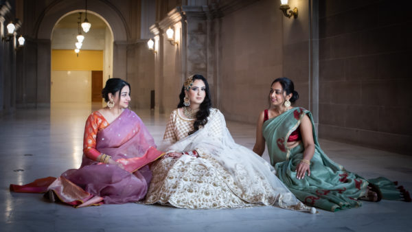 Indian women with their Sari's at SF City Hall