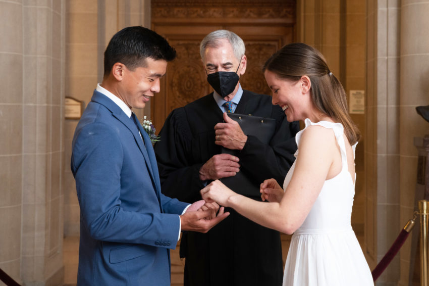 Civil Ceremony at San Francisco city hall