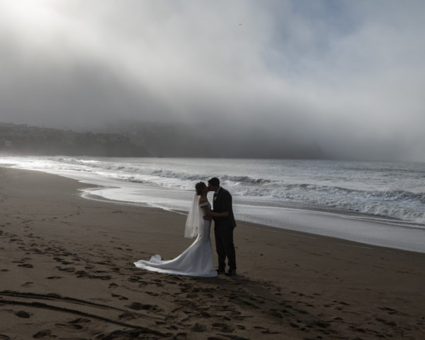Beautiful Baker Beach - Wedding Photography at Sunset