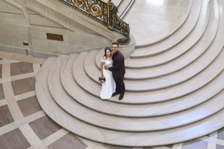 Another great Angle of wedding photography for the Grand Staircase