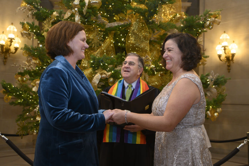 LGBTQ Wedding Ceremony at San Francisco city hall