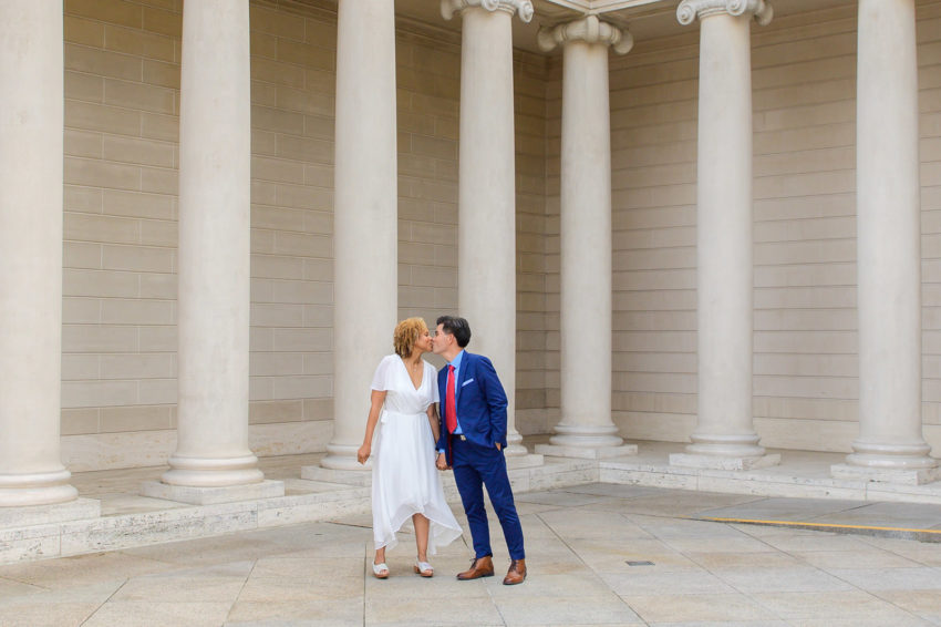 Bride and Groom at the Legion of Honor in San Francisco