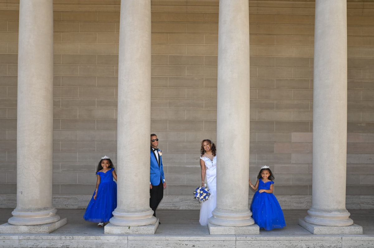 Legion of Honor Wedding photos with flower girls