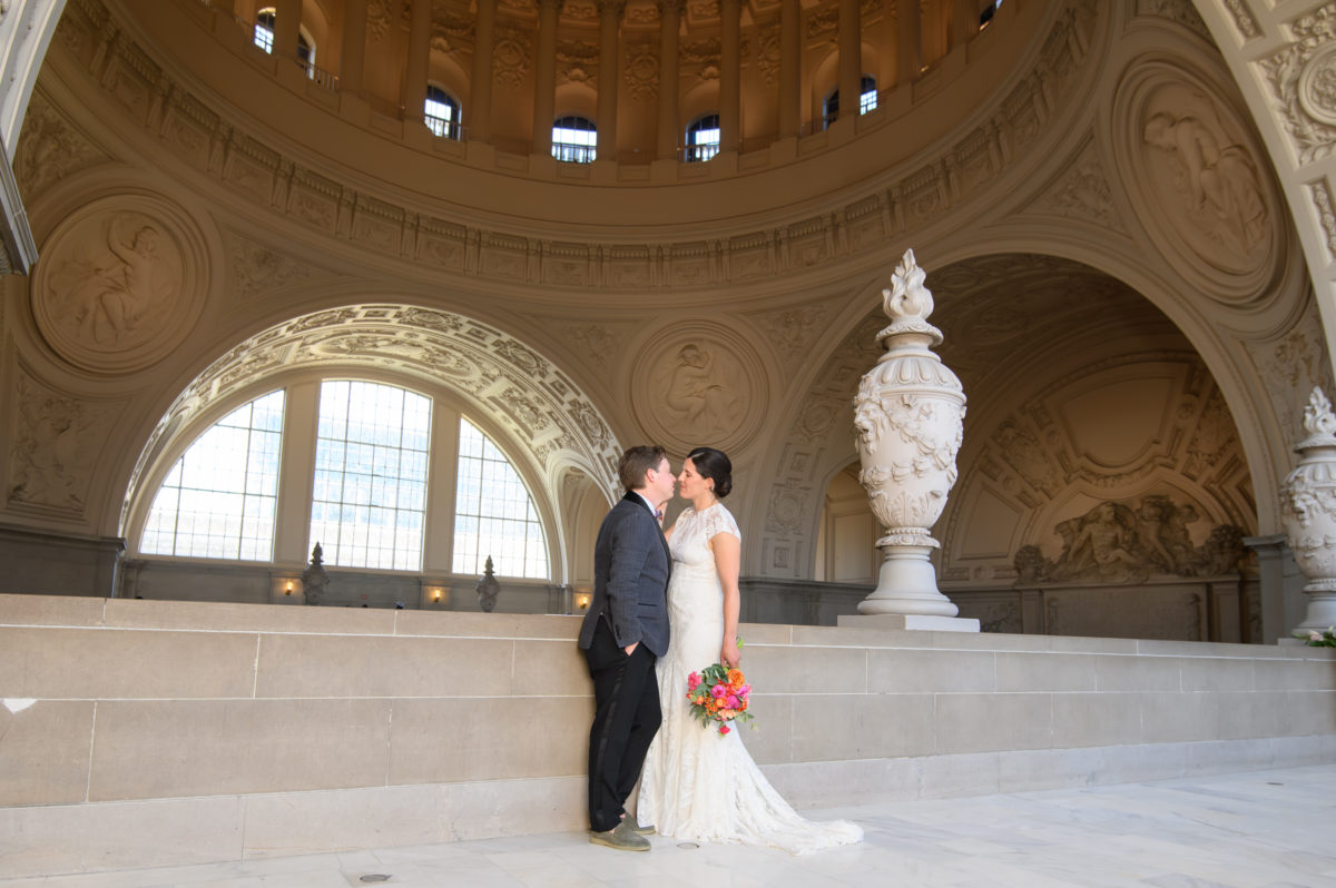 San Francisco city hall 4th floor wedding photography