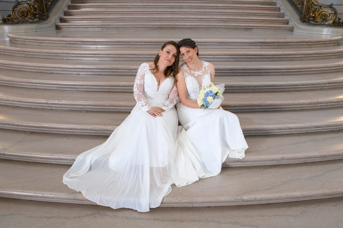 Same-Sex wedding at San Francisco city hall