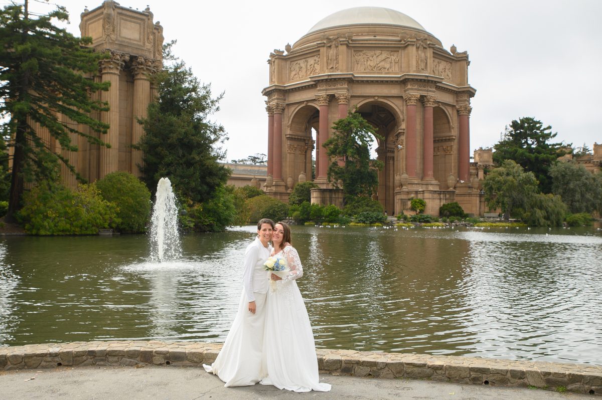 Palace of Fine Arts Wedding after SF City Hall