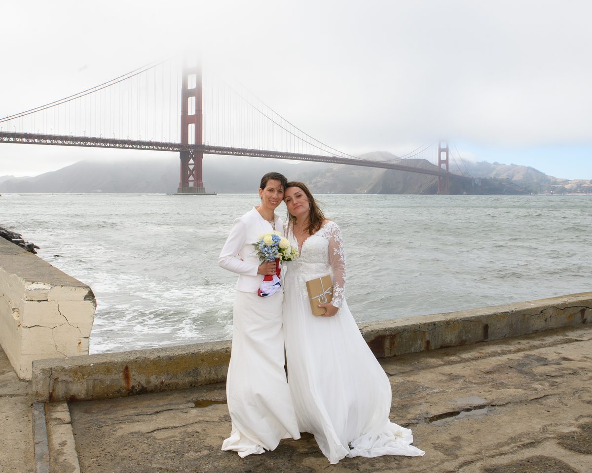 The Golden Gate Bride LGBTQ wedding photogapher